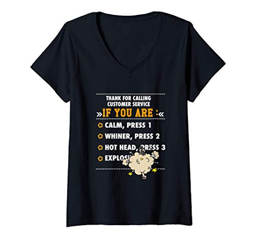 Womens Thank you for calling tech support service Nerdy IT gifts V-Neck T-Shirt