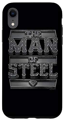 iPhone XR Superman Steel Text Case