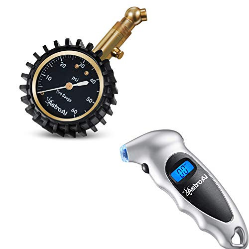 AstroAI Digital Tire Pressure Gauge 150 PSI Mechanical Tire Pressure Gauge 60 PSI- Bundle