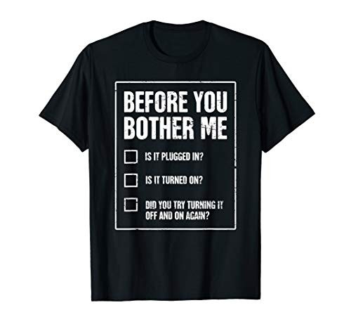 Funny Tech Support Checklist T-Shirt