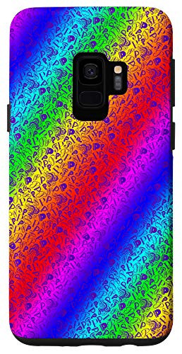 Galaxy S9 Letter P Rainbow Patterned Phone Case Monogrammed Initial Case