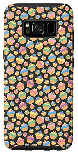 Galaxy S8 Cupcake Pattern Phone Case Black Case