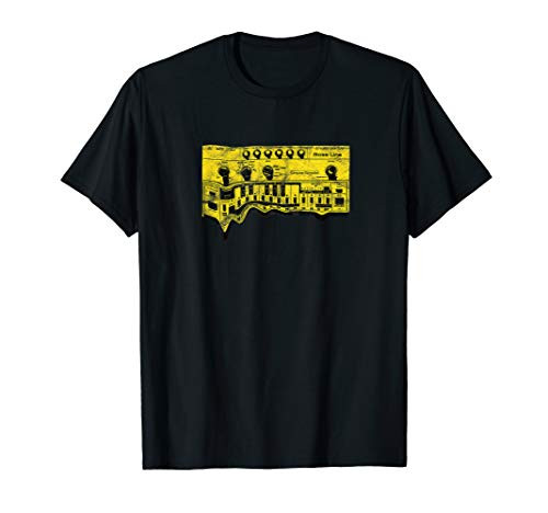 Vintage Acid Synthesizer Retro Bass Synth Studio Gear DJ T-Shirt