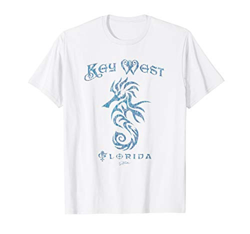 JCombs Key West FL Seahorse Distressed T-Shirt