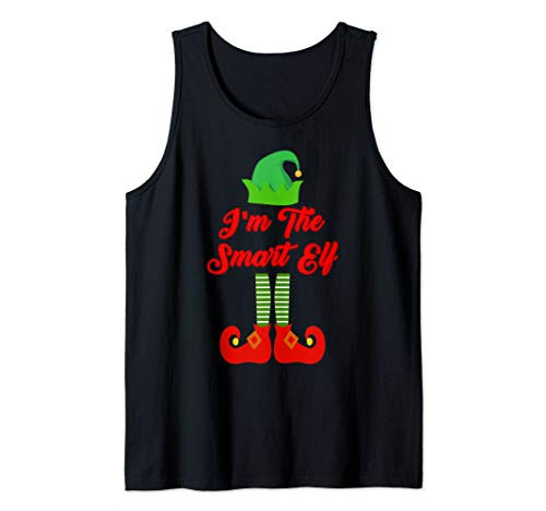 Matching Family Group Christmas Im The Smart Elf Tank Top