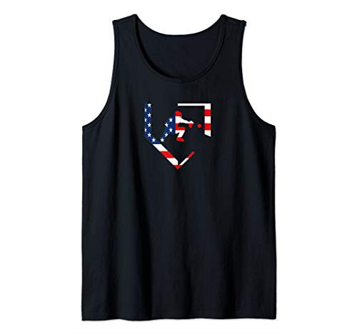 American Flag Graphic Baseball Catcher Gear Baseballin Gift Tank Top American Flag Graphic Baseball Catcher Gear Baseballin Gift Tank Top