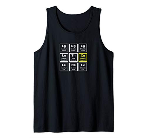 Chaotic Neutral Alignment Roleplaying Tank Top