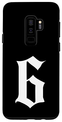 Galaxy S9 Old English Number 6 or Six Case