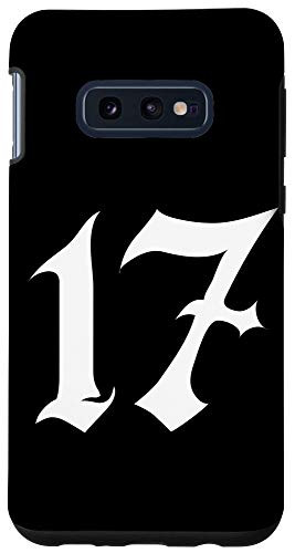 Galaxy S10e Old English Number 17 or Seventeen Case