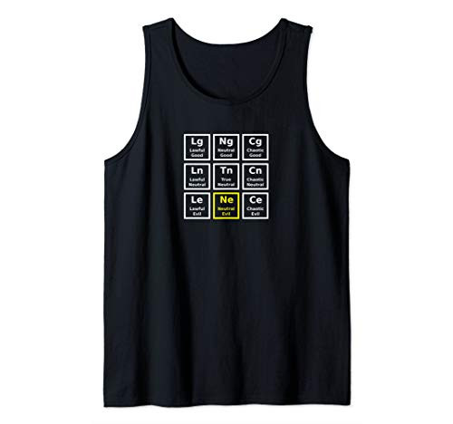 Neutral Evil Alignment Roleplaying Tank Top