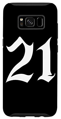 Galaxy S8 Old English Number 21 or Twenty One Case