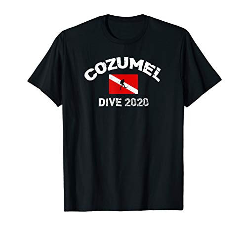 Cozumel Dive Trip 2020 Memory Gift Distressed Souvenir Gift T-Shirt
