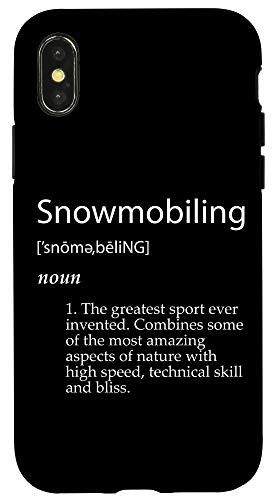 iPhone XXS Snowmobiling Definition - Funny Gear Gift For Snowmobilers Case
