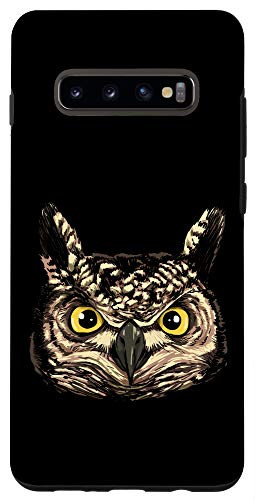 Galaxy S10 Owl Head Cute Owl Lover Women Men Gift Case