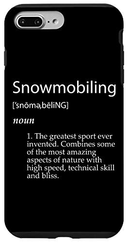 iPhone 7 Plus8 Plus Snowmobiling Definition - Funny Gear Gift For Snowmobilers Case