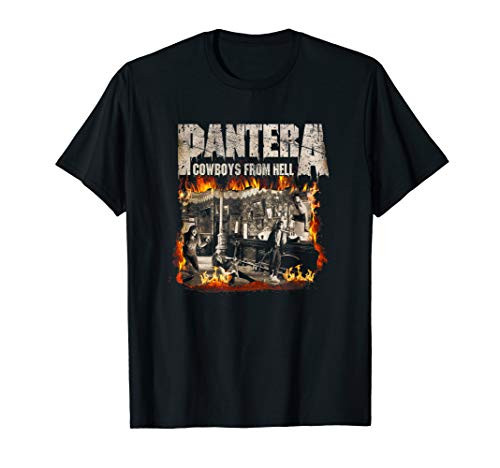 Pantera Official Cowboys From Hell Cover Fire T-Shirt Pantera Official Cowboys From Hell Cover Fire T-Shirt