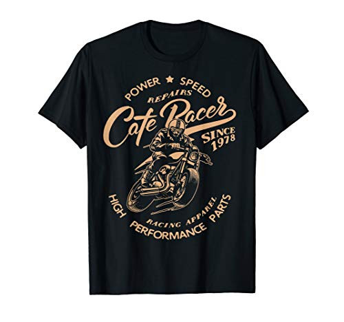 Racing vintage Cafe Racer Motorcycle bikers T Shirt
