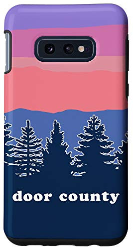 Galaxy S10e Door County Up North Wisconsin Pine Tree Sunset Case