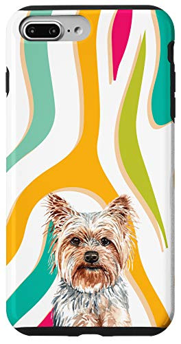 iPhone 7 Plus8 Plus Yorkshire Terrier Yorkie Dog Rainbow Zebra Print Animal Head Case