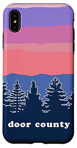 iPhone XS Max Door County Up North Wisconsin Pine Tree Sunset Case