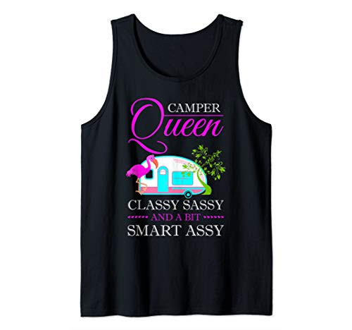 Camper Queen Classy Sassy And A Bit Smart Assy Camping Tank Top
