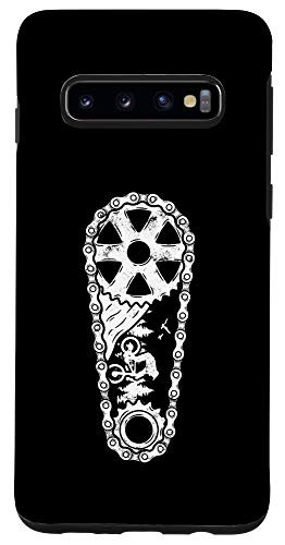 Galaxy S10 Dirt Biker MTB Cycling Chain Gears Mountain Biking Case