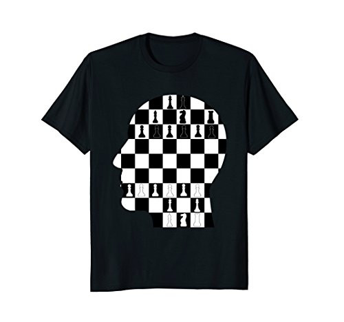 Chess Head T-Shirt Strategy Board Game Psychology