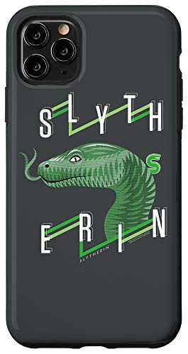 iPhone 11 Pro Max Harry Potter Slytherin Textured Snake Headshot Case