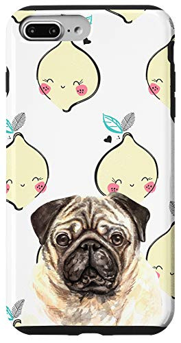 iPhone 7 Plus8 Plus Pug Dog Kawaii Lemon Smiling Pattern Animal Head Case