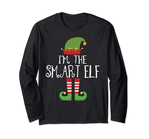 Smart Elf Matching Family Group Christmas Party Pajama Long Sleeve T-Shirt