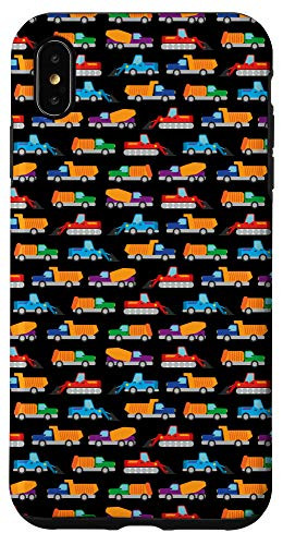 iPhone XS Max Construction Equipment Pattern Phone Case Black Case