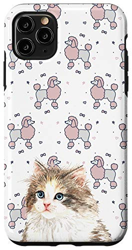 iPhone 11 Pro Max Kitten Poodle Dog Pet Puppy Owner Pattern Animal Head Case