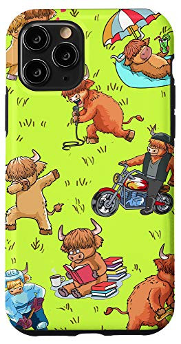 iPhone 11 Pro Scottish Highland Cattle Cow Bull Head Breeder Gift Case