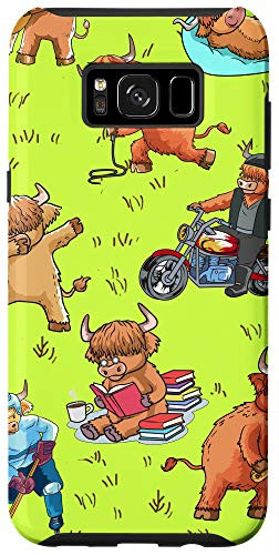 Galaxy S8 Scottish Highland Cattle Cow Bull Head Breeder Gift Case