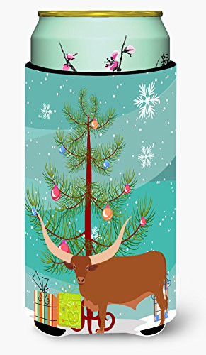 Caroline's Treasures BB9190TBC Ankole-Watusi Cow Christmas Decorative Can Hugger, Tall, Multicolor