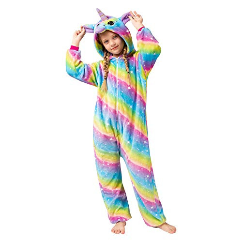 Soft Hooded Onesies Pajamas Costume Halloween Pajamas Gifts for Girls Rainbow Soft Hooded Onesies Pajamas Costume Halloween Pajamas Gifts for Girls Rainbow