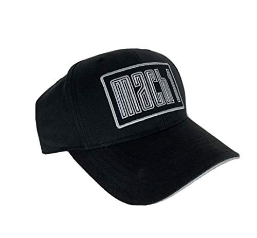 Checkered Flag Sports Ford Mustang Mach 1 Baseball Cap for Men - Logo Car Racing Hat Black Gray