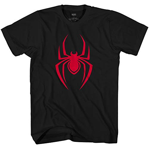Marvel Spiderman Spider-man Symbol Logo Adult T-ShirtBlackLarge