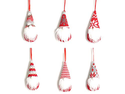 b-d Christmas Tree Hanging Gnomes Ornaments Set of 6 Swedish Handmade Plush Gnomes Santa Elf Hanging Home Decorations Holiday Decor b-d Christmas Tree Hanging Gnomes Ornaments Set of 6 Swedish Handmade Plush Gnomes Santa Elf Hanging Home Decorations Holiday Decor
