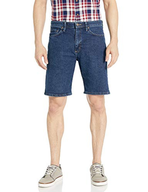 Wrangler Authentics Mens Comfort Flex Denim Short dark stonewash 32