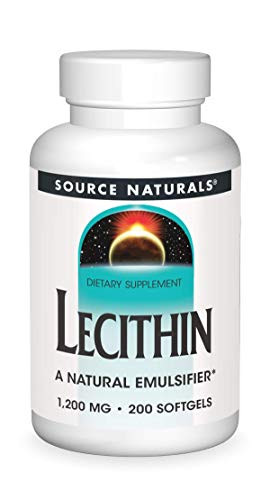 Source Naturals Lecithin 1200 mg A Natural Emulsifier - 200 Softgels