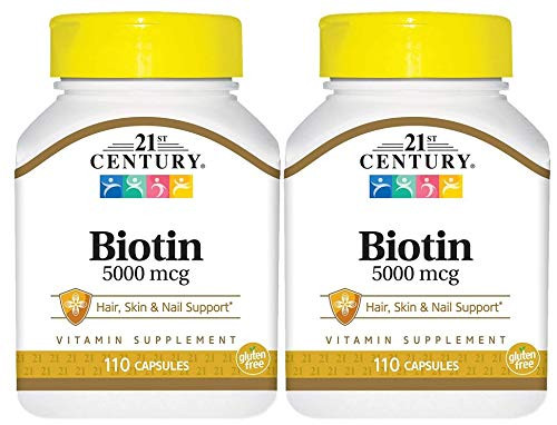 21st Century Biotin 5000 mcg Capsules2 Count