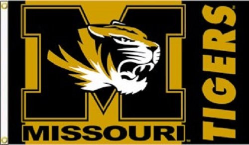 JTD Enterprises NCAA Missouri Tigers Flag 3 x 5 Black