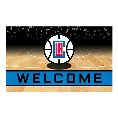 FANMATS 21952 Team Color Crumb Rubber Los Angeles Clippers Door Mat 1 Pack