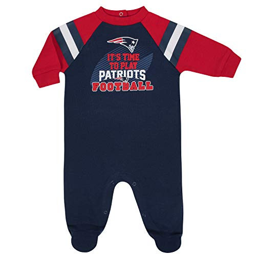 NFL New England Patriots Team Sleep And Play Footies redbluewhite New England Patriots 3-6 Months NFL New England Patriots Team Sleep And Play Footies redbluewhite New England Patriots 3-6 Months
