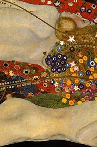Sea Serpents V - center Poster Print by Gustav Klimt 12 x 18