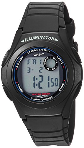 Casio Mens Classic Quartz Watch with Resin Strap Black 20 Model F-200W-1ACF