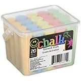 Chalk Sidewalk Chalk 20 Count- 5 colors 4 Pack