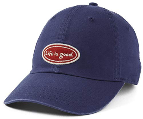 Life is Good Vintage Chill Cap Baseball Hat Darkest Blue One Size