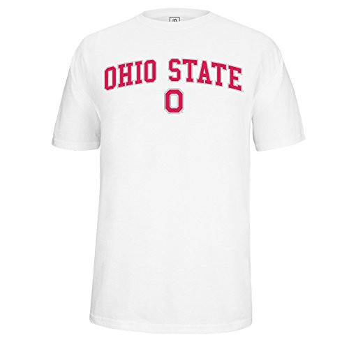 J America Adult Ohio State Arched Block O Tee Ohio St XX White